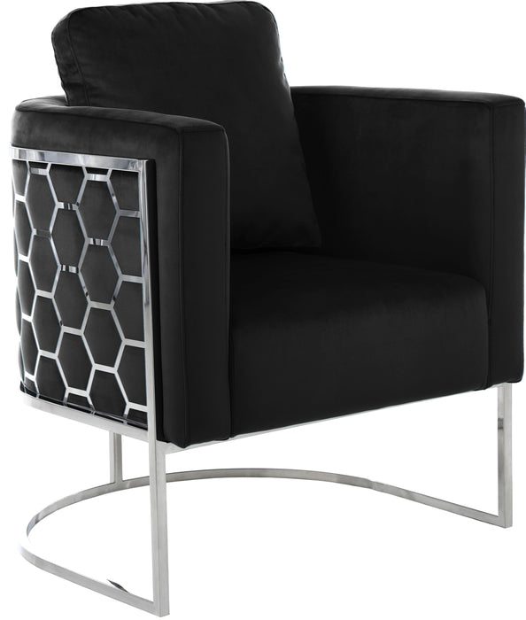 Casa Black Velvet Chair