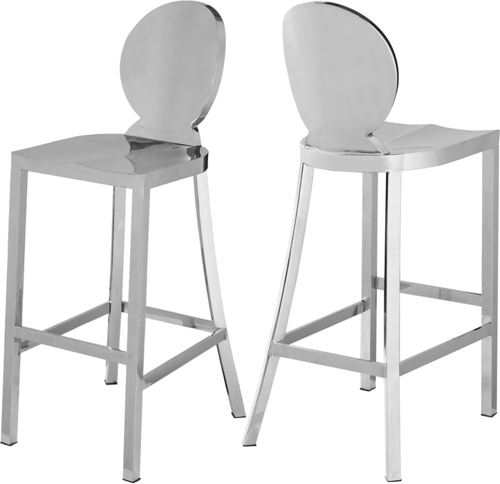 Maddox Chrome Stool