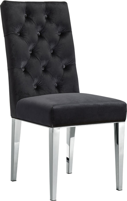 Juno Black Velvet Dining Chair