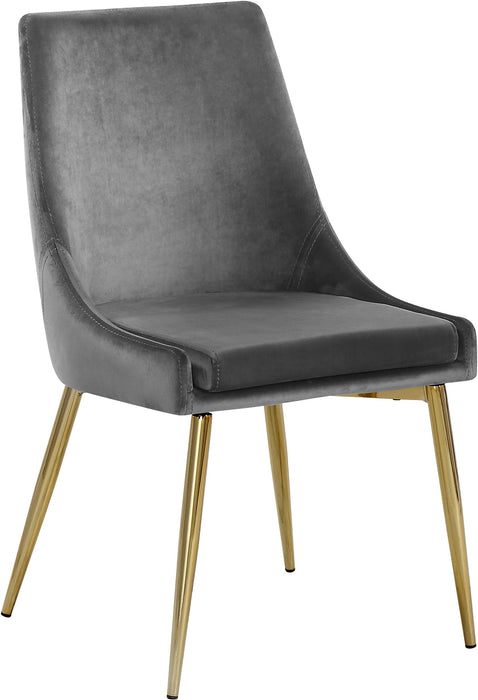 Karina Grey Velvet Dining Chair