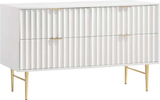 Modernist White Gloss Dresser | Meridian Furniture Modernist White Gloss Dresser | Meridian Furniture