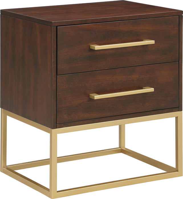 Maxine Cherry / Gold Night Stand