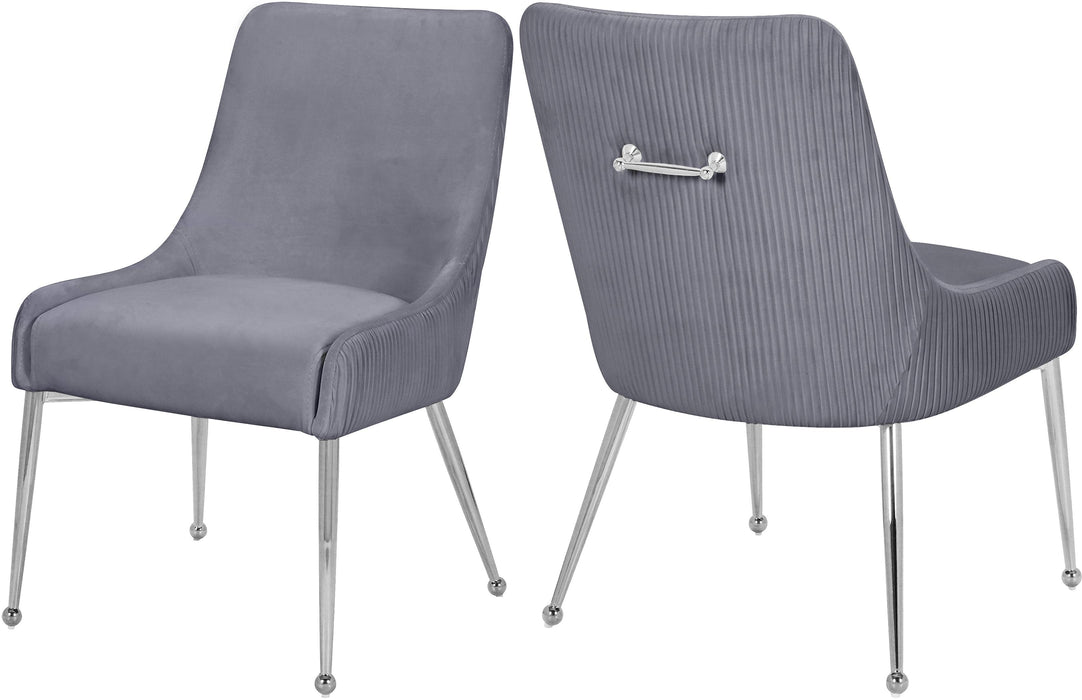 Ace Grey Velvet Dining Chair