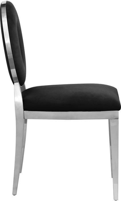 Carousel Black Velvet Dining Chair