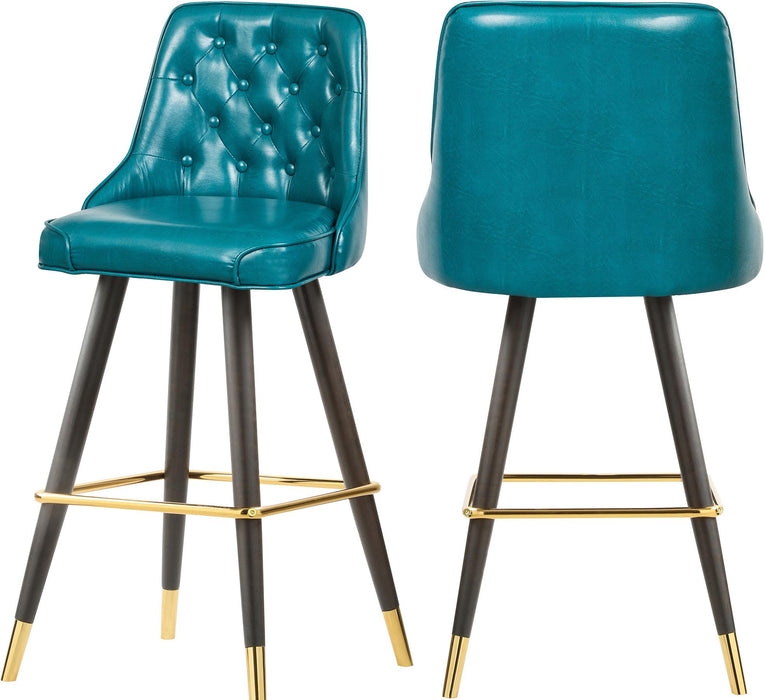 Portnoy Teal Faux Leather Counter/Bar Stool