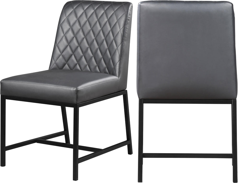 Bryce Grey Faux Leather Dining Chair