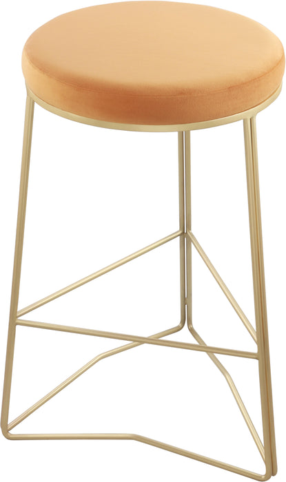 Tres Mango Velvet Counter Stool