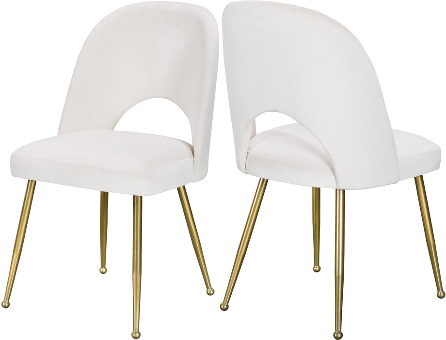 Logan Cream Velvet Dining Chair