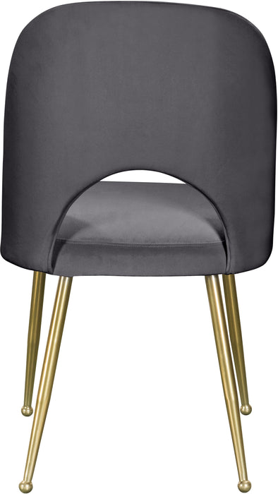 Logan Grey Velvet Dining Chair