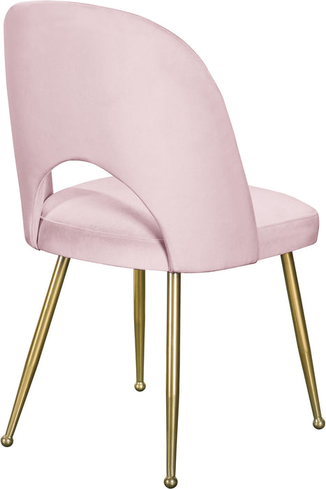 Logan Pink Velvet Dining Chair