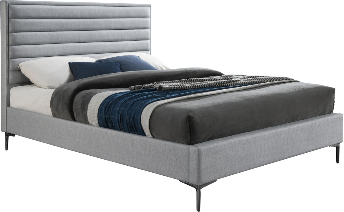 Hunter Grey Linen Full Bed