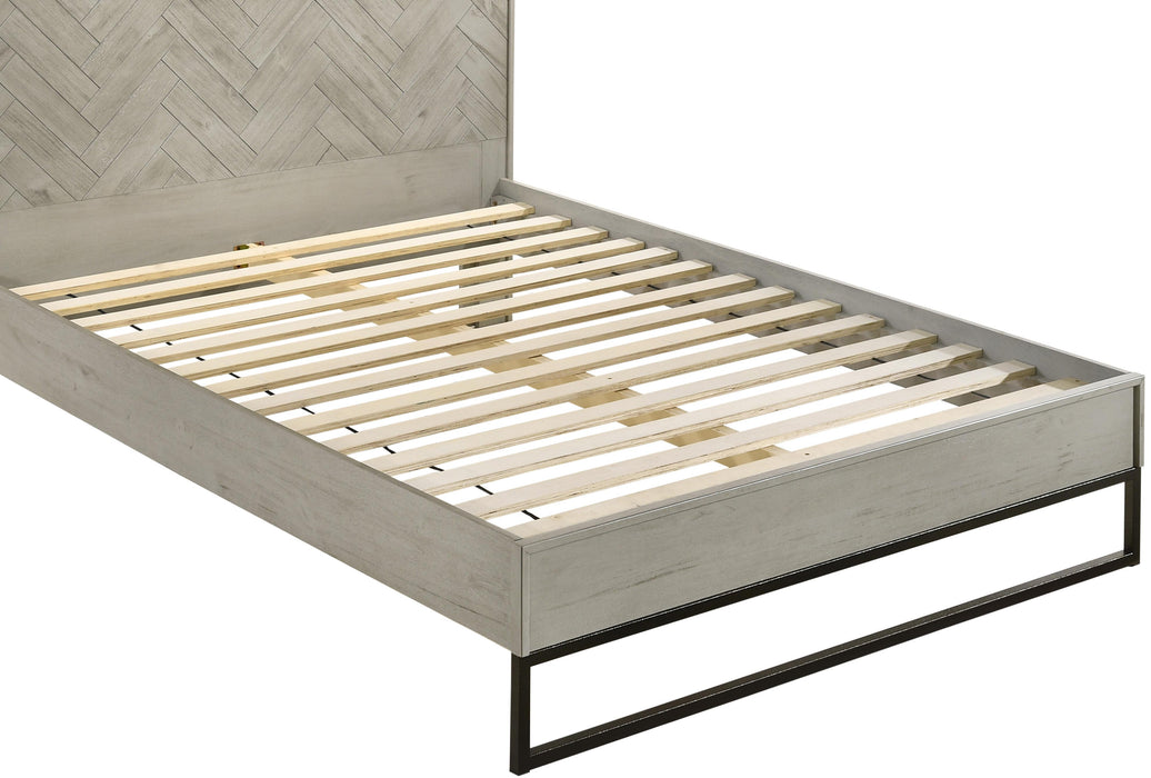Weston Grey Stone Queen Bed (3 Boxes)