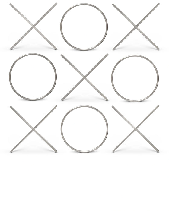 XOXO Chrome Stainless Steel Wall Decor