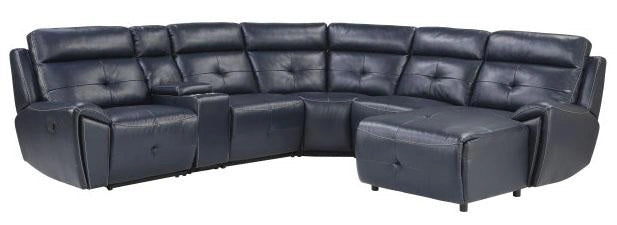 Avenue Armless Reclining Chair in Navy 9469NVB-AR