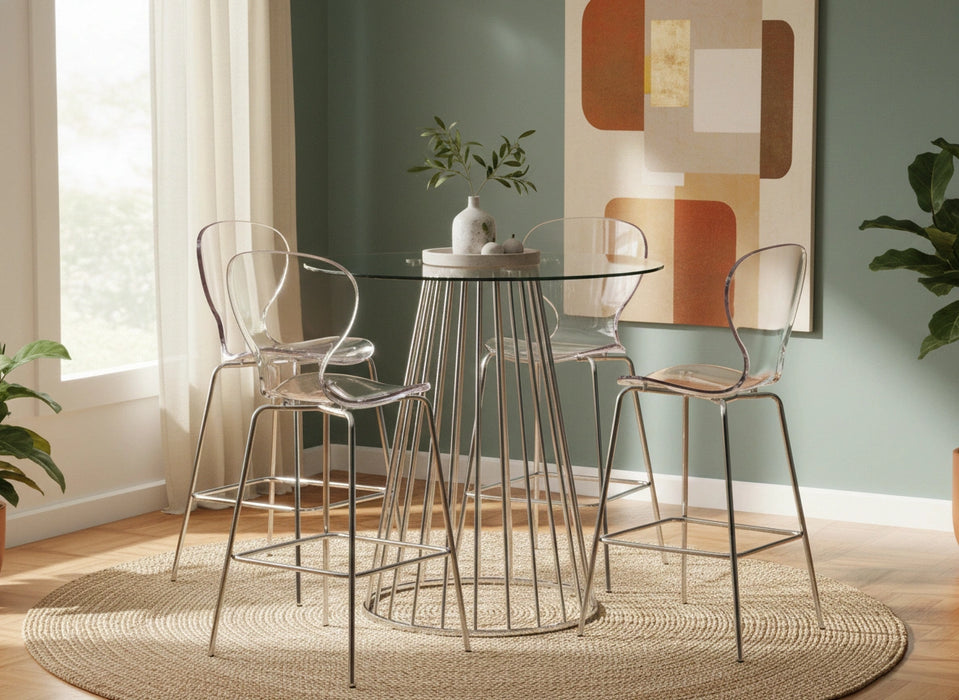 Clarion Chrome Stool