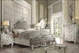 Versailles Vintage Gray PU & Bone White California King Bed image