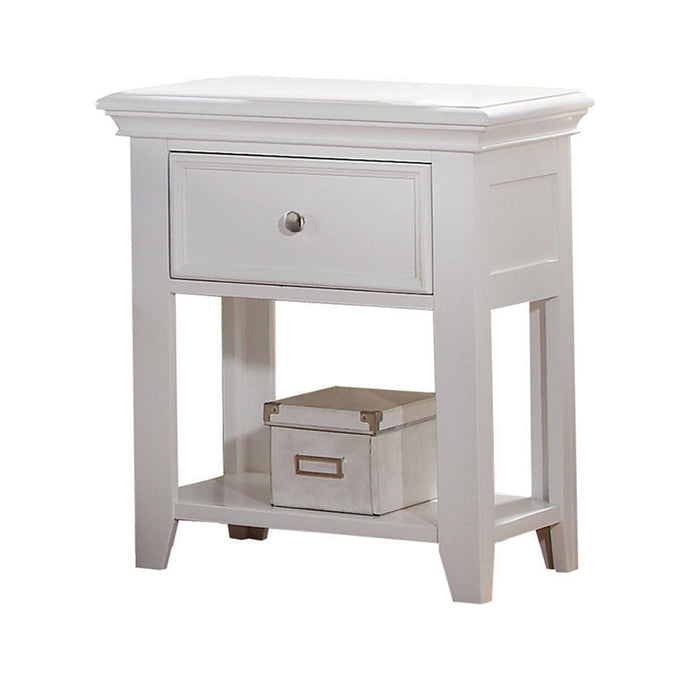Lacey White Nightstand (1 DRAWER) image