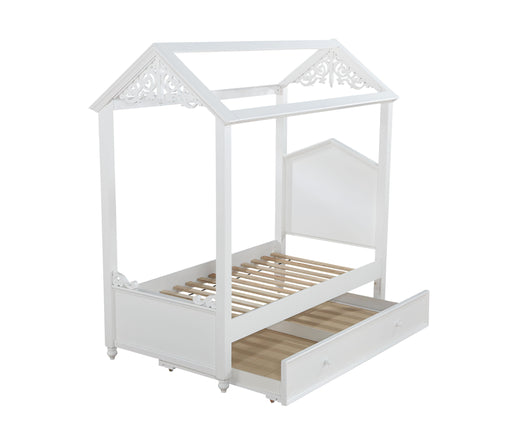 Rapunzel White Twin Bed image