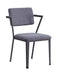 Cargo Gray Fabric & Gunmetal Chair image