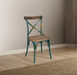 Zaire Antique Turquoise & Antique Oak Side Chair (1Pc) image
