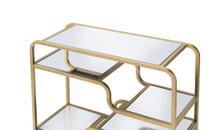 Astrid Gold & Mirror Sofa Table image