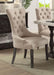 Acme Furniture Gerardo Upholstered Arm Chair in Beige and Espresso (Set of 2) 60823 image