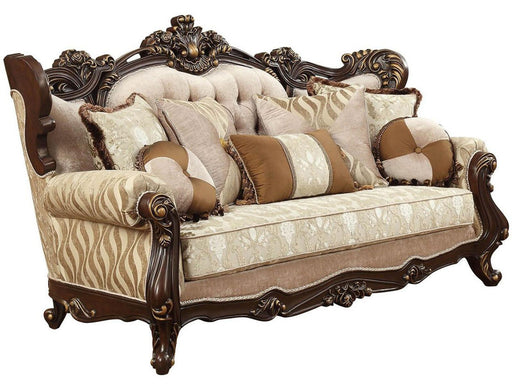 Acme Furniture Shalisa Sofa with 7 Pillows in Walnut 51050 image