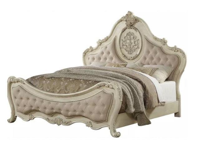 Acme Ragenardus Queen Bed in Antique White 27010Q image