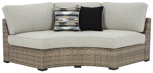 Calworth - Curved Loveseat With Cushion image