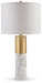 Samney Gold Finish/White Table Lamp (Set of 2) image