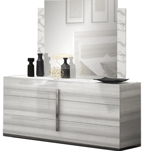 Carrara Grey Dresser/Chest/Mirror SET Carrara Grey Dresser/Chest/Mirror SET