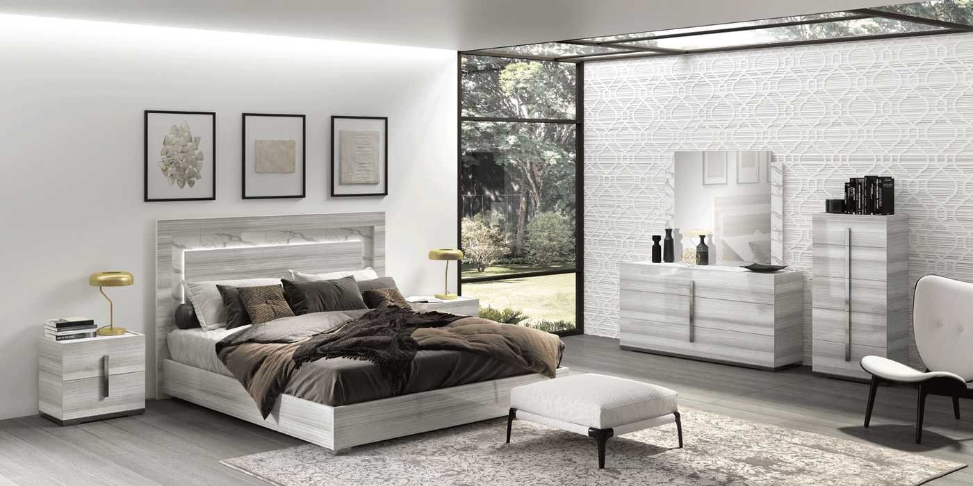 Carrara Bedroom Grey w/Light SET
