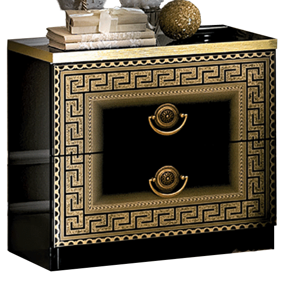 Aida Black-Gold Nightstand SET Aida Black-Gold Nightstand SET