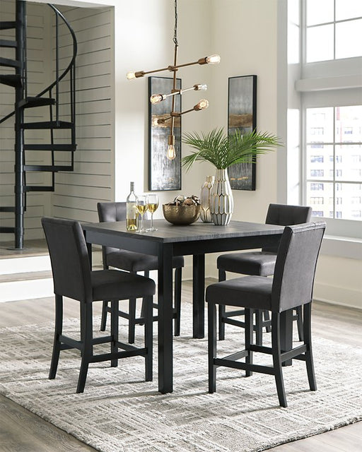 Garvine Counter Height Dining Table and Bar Stools (Set of 5) image