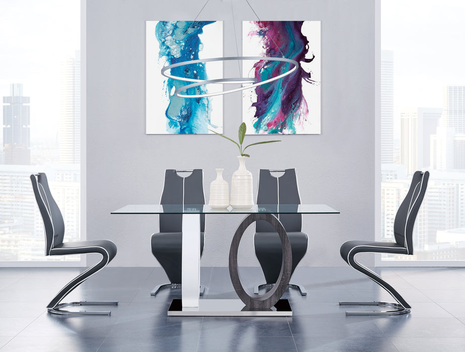 White/Grey Dining Table image