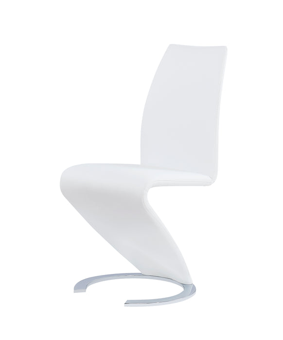 White Set Of 2 Dining Chairs D9002DC-WH (M) image