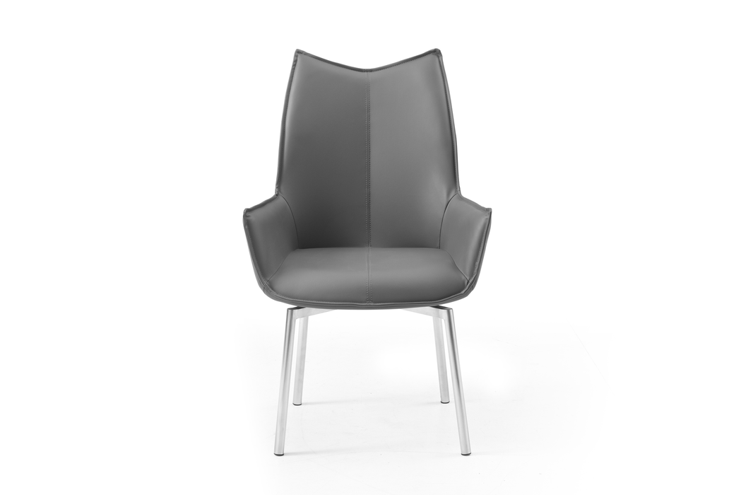 1218 swivel dining chair Dark Grey SET