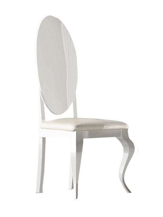 Carmen Arm and side White chair SET