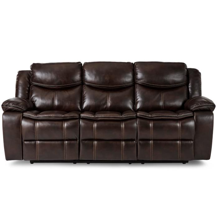 Homelegance Furniture Bastrop Double Reclining Sofa in Brown 8230BRW-3 image