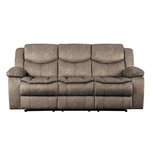 Homelegance Furniture Bastrop Double Reclining Sofa in Brown 8230FBR-3 image