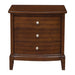 Homelegance Cotterill 3 Drawer Nightstand in Cherry 1730-4 image