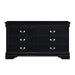 Homelegance Mayville 6 Drawer Dresser in Black 2147BK-5 image