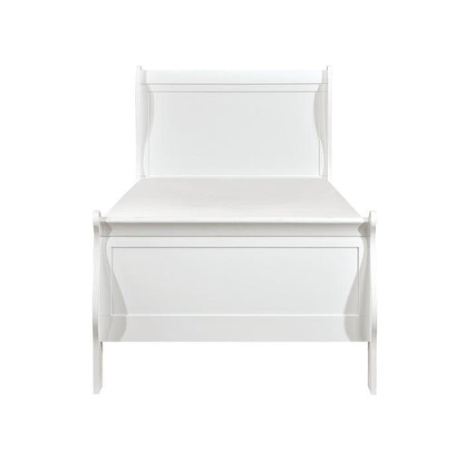Homelegance Mayville Twin Sleigh Bed in White image
