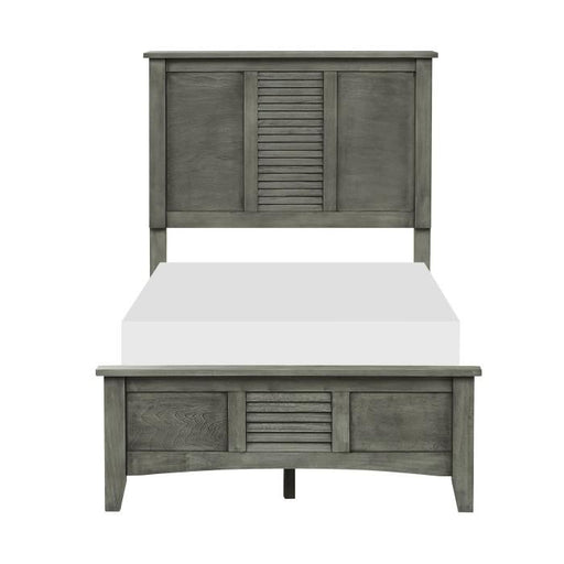 Homelegance Furniture Garcia Twin Panel Bed in Gray image