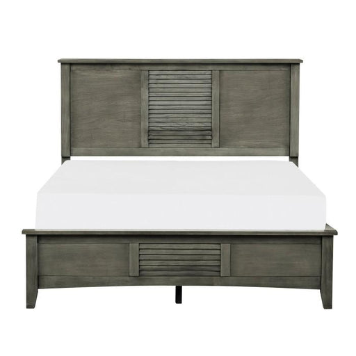 Homelegance Furniture Garcia Queen Panel Bed in Gray image