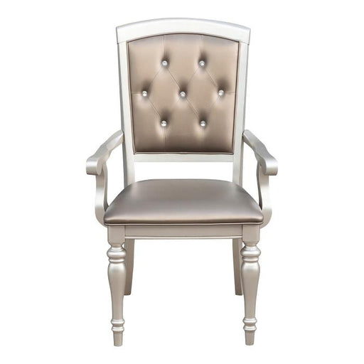 Homelegance Orsina Arm Chair in Silver (Set of 2) image