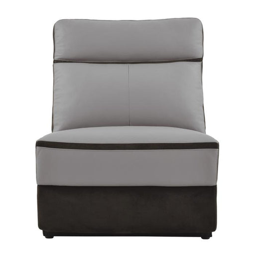 Homelegance Furniture Laertes Power Armless Reclining Chair in Taupe Gray 8318-ARPW image