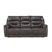 Homelegance Furniture Lance Power Double Reclining Sofa with Power Headrests in Brown image