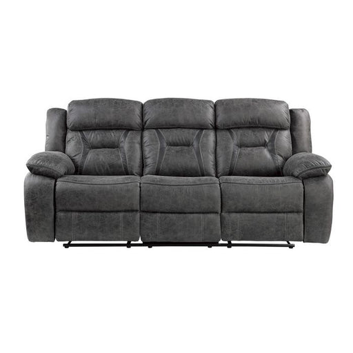 Homelegance Furniture Madrona Hill Double Reclining Sofa in Gray 9989GY-3 image
