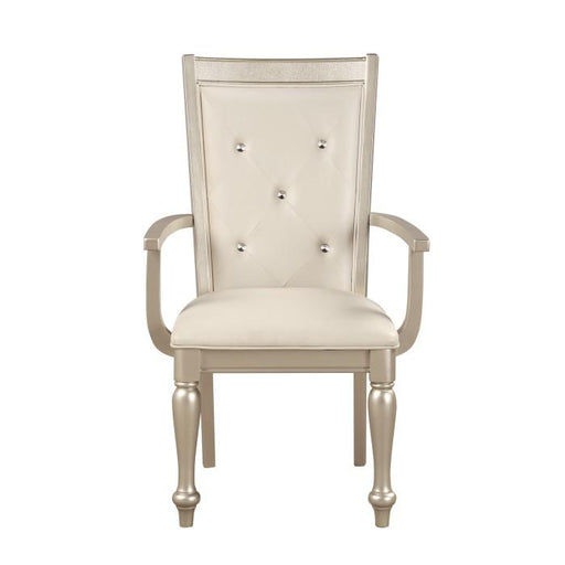 Homelegance Celandine Arm Chair in Silver (Set of 2) image